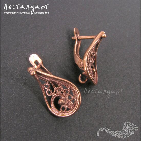 Швензы Oriental Patina Copper 18х10 мм (пара), изображение 4