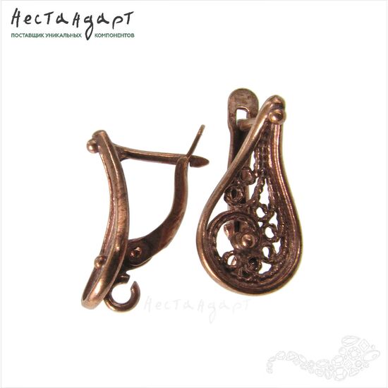 Швензы Oriental Patina Copper 18х10 мм (пара), изображение 5