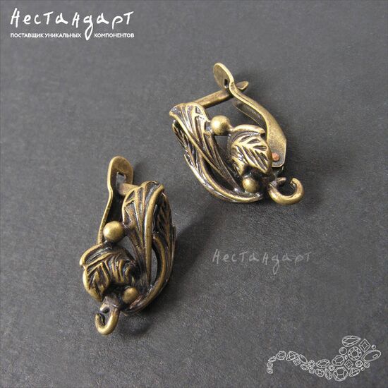 Швензы Forest Patina Bronze 17х10 мм (пара), изображение 4