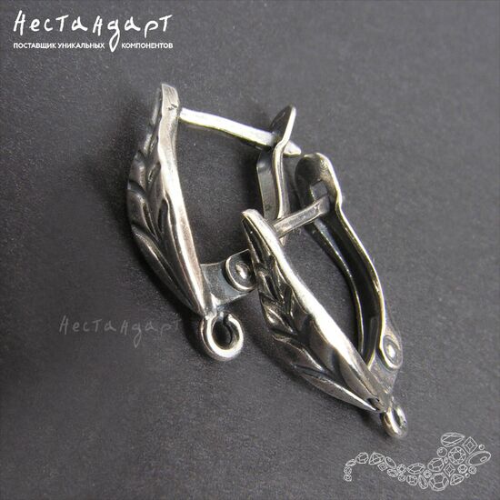 Швензы Sharp Leaf Silver Plated 18х4 мм (пара), изображение 5