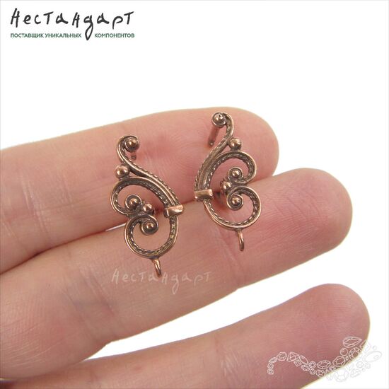 Швензы Symphony Patina Copper 20х9 мм (пара), изображение 2