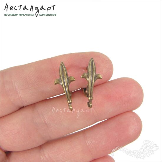 Швензы Knightly Patina Bronze 19x8 мм (пара), изображение 2