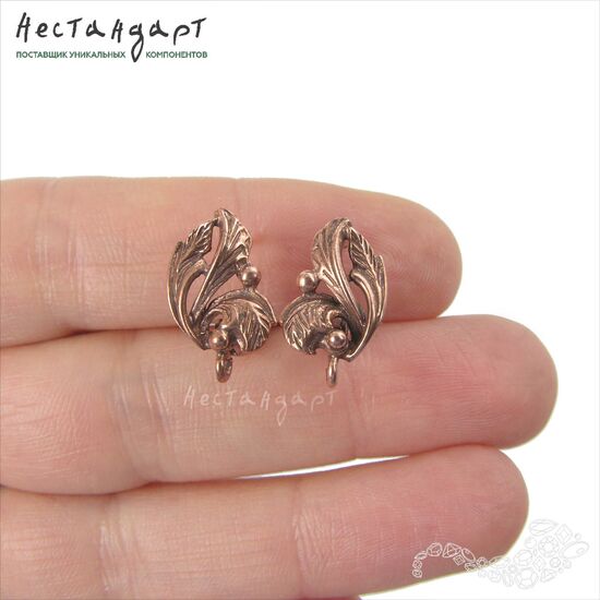 Швензы Forest Patina Copper 17х10 мм (пара), изображение 2