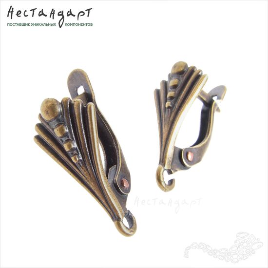 Швензы Clemente Patina Bronze 17х8 мм (пара)