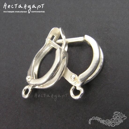 Швензы Parallel Bright Silver Plated 16х4 мм (пара), изображение 3