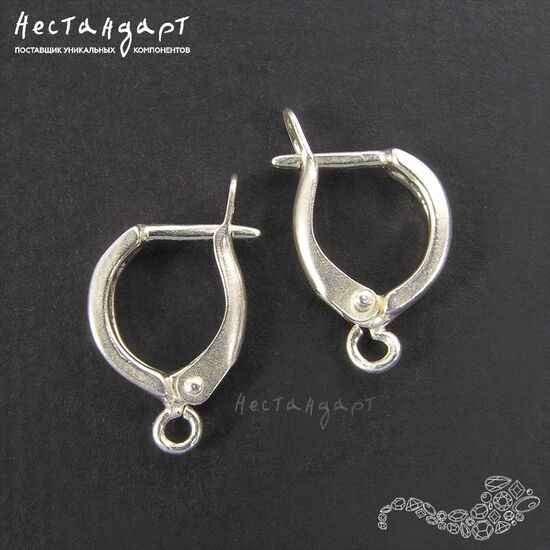 Швензы Parallel Bright Silver Plated 16х4 мм (пара), изображение 5