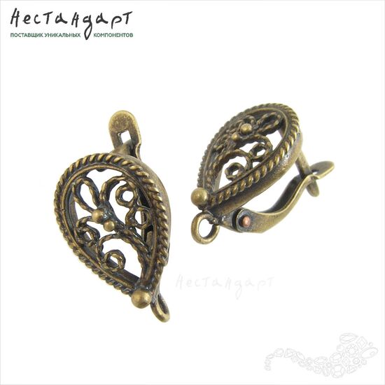 Швензы Autumn Patina Bronze 17x10 мм (пара)