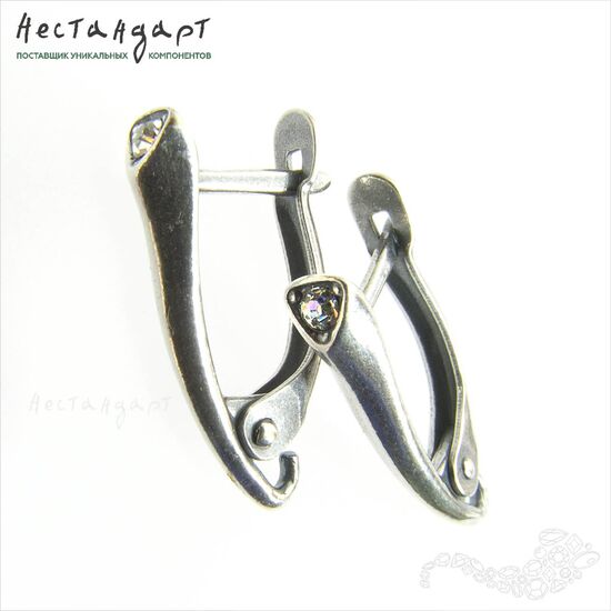 Швензы Art Déco Silver Plated 20x4 мм (пара)