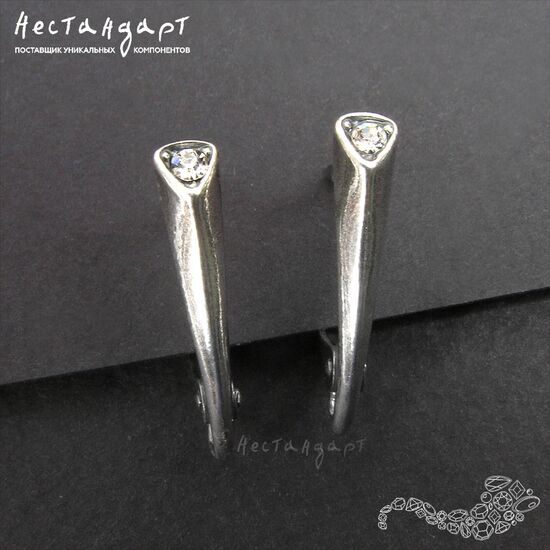 Швензы Art Déco Silver Plated 20x4 мм (пара), изображение 3