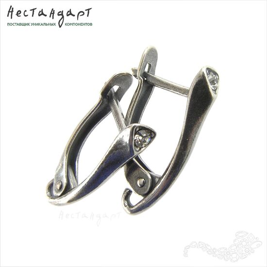 Швензы Art Déco Silver Plated 20x4 мм (пара), изображение 4