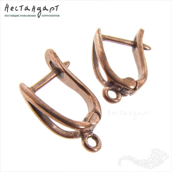 Швензы Tear Patina Copper 15х4 мм (пара)
