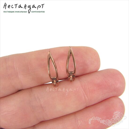 Швензы Tear Patina Copper 15х4 мм (пара), изображение 3