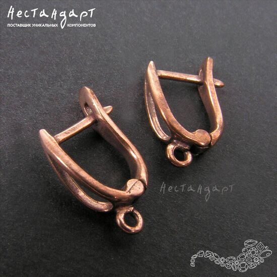 Швензы Tear Patina Copper 15х4 мм (пара), изображение 4