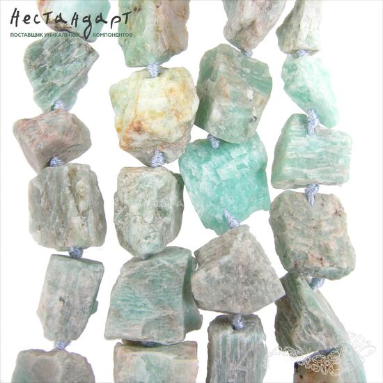 Амазонит натуральный Rough Nugget 13-20 мм, изображение 4