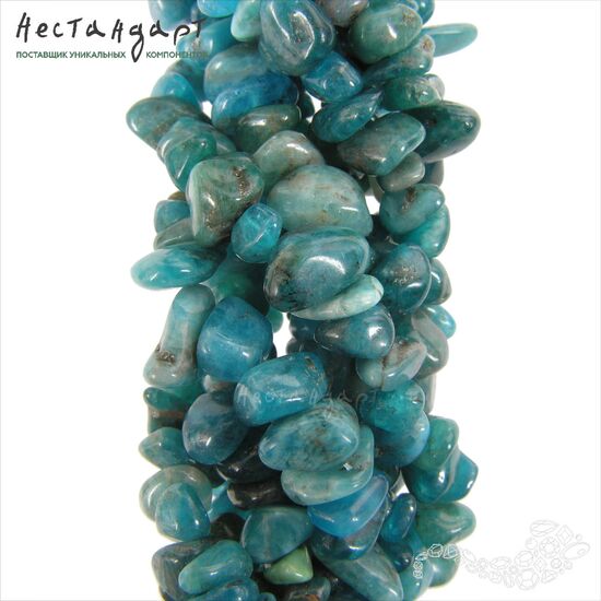 Апатит натуральный Free Form 5-12 мм (нить 20 см)