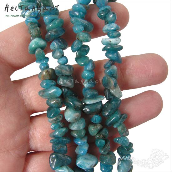 Апатит натуральный Free Form 5-12 мм (нить 20 см), изображение 2