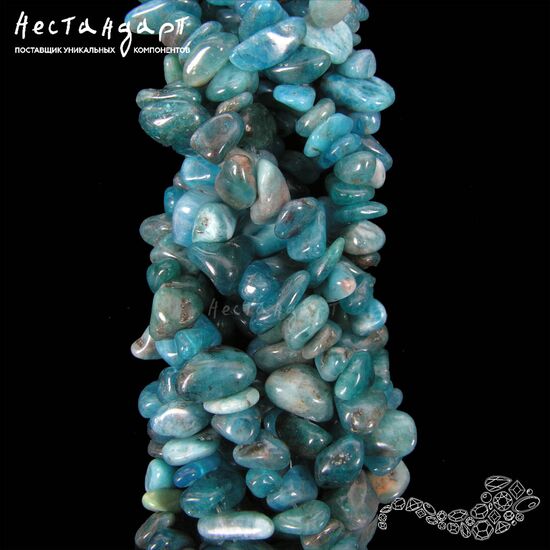 Апатит натуральный Free Form 5-12 мм (нить 20 см), изображение 5