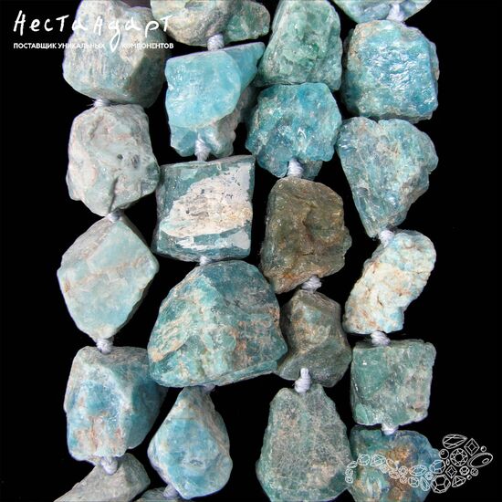 Апатит натуральный Rough Nugget 13-18 мм, изображение 3