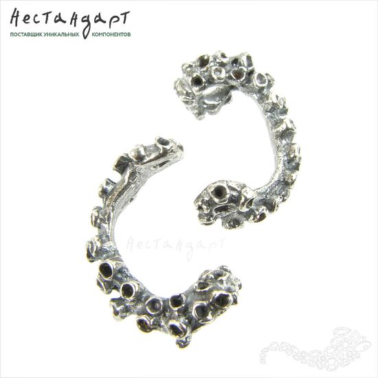 Бусина-рамка Octopus Silver Plated 21х14 мм, изображение 2