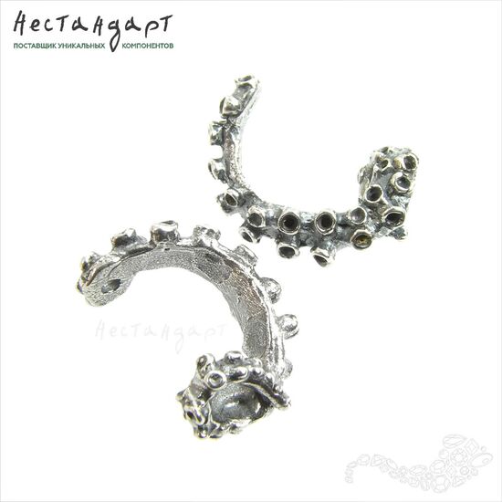 Бусина-рамка Octopus Silver Plated 21х14 мм, изображение 4