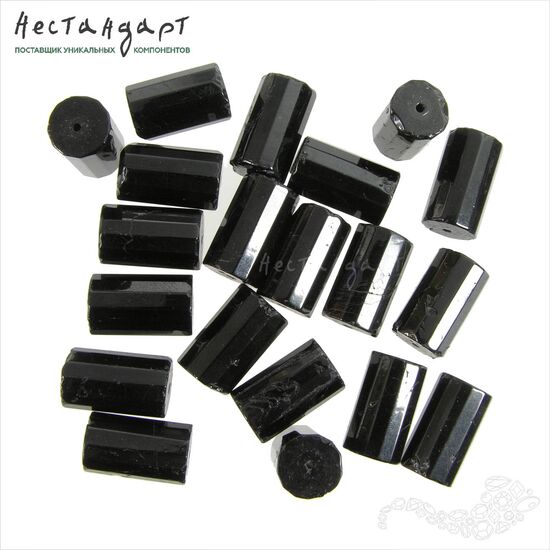 Турмалин натуральный Шерл Cylinder 16х10 мм