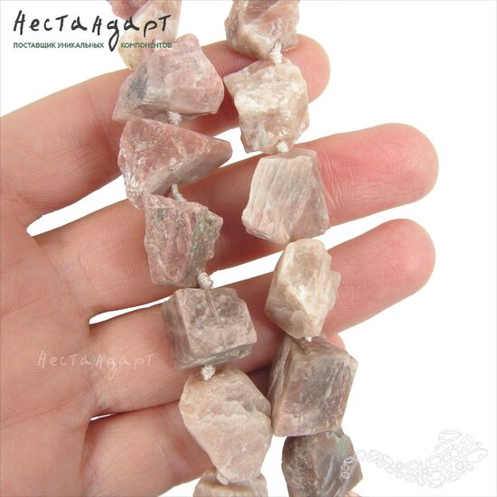 Олигоклаз натуральный Rough Nugget 13-19 мм, изображение 2