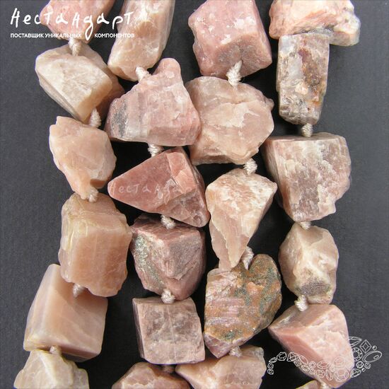 Олигоклаз натуральный Rough Nugget 13-19 мм, изображение 4