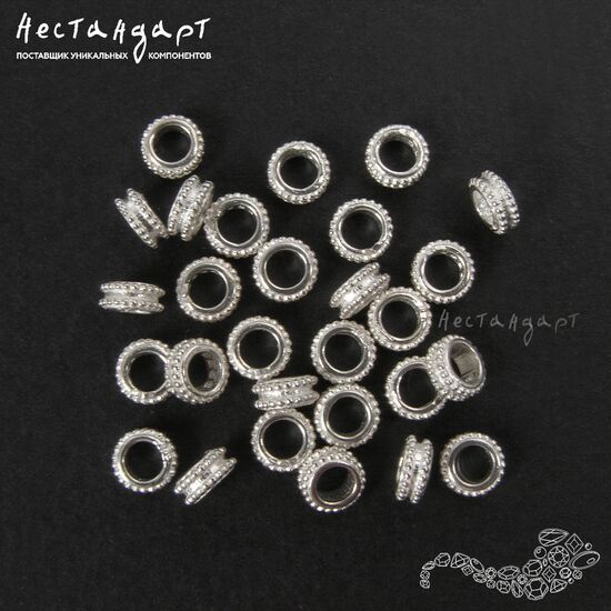 Бусина-спейсер Roll Sterling Silver 5х2,3 мм