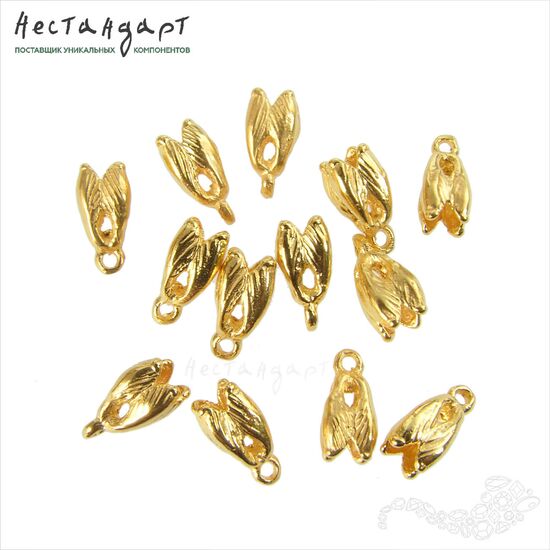 Концевик Mini Tulip Gold Plated 8х4 мм, изображение 2