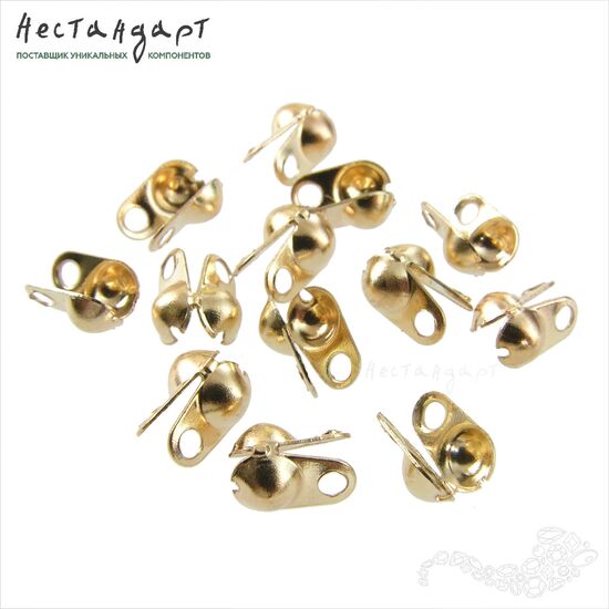 Каллот для узла Gold Steel 4 мм (уп. 10 шт.)