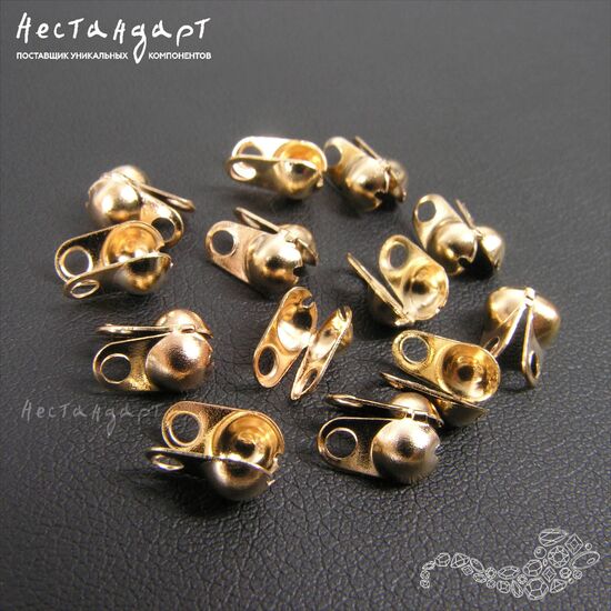 Каллот для узла Gold Steel 4 мм (уп. 10 шт.), изображение 2