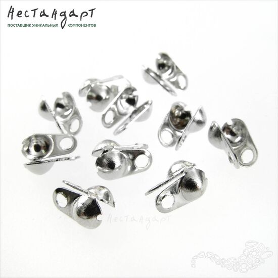 Каллот для узла Rhodium Steel 4 мм (уп. 10 шт.)