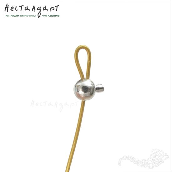 Кримп зажимной Ball One Touch Rhodium 3 мм, изображение 2