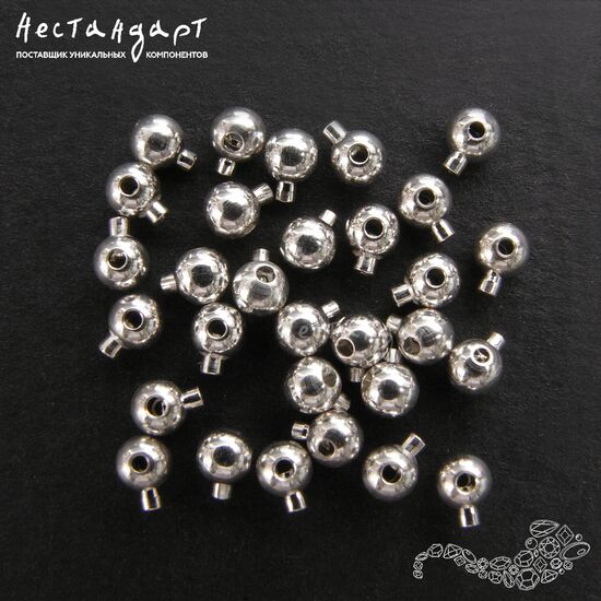 Кримп зажимной Ball One Touch Rhodium 3 мм, изображение 3