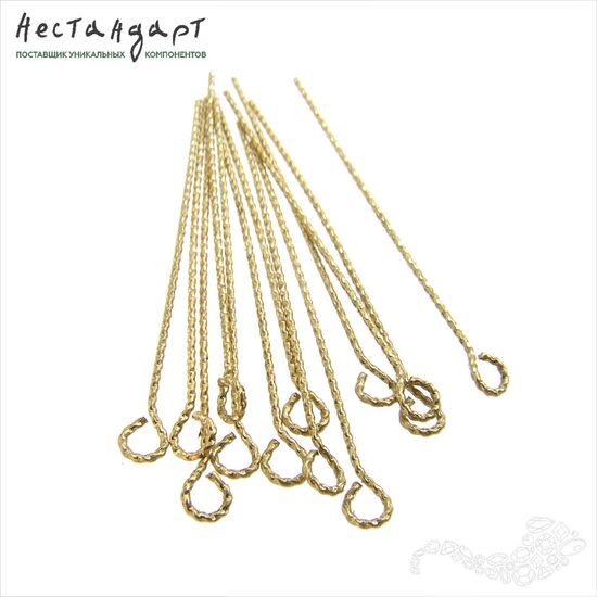 Декоративный пин Twisted Loop 40х0,7 мм (уп. 10 шт), изображение 4