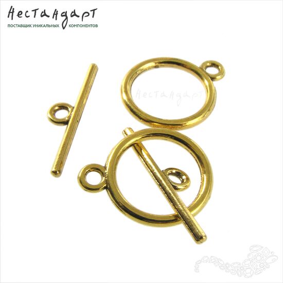 Замок-тогл Laconic Antique Gold 14 мм, изображение 4