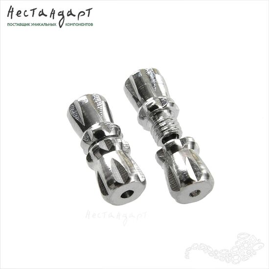 Замок винтовой Classic Rhodium 11х5 мм