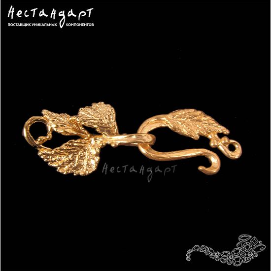 Авторский замок-крючок Flora Gold Plated 41 мм