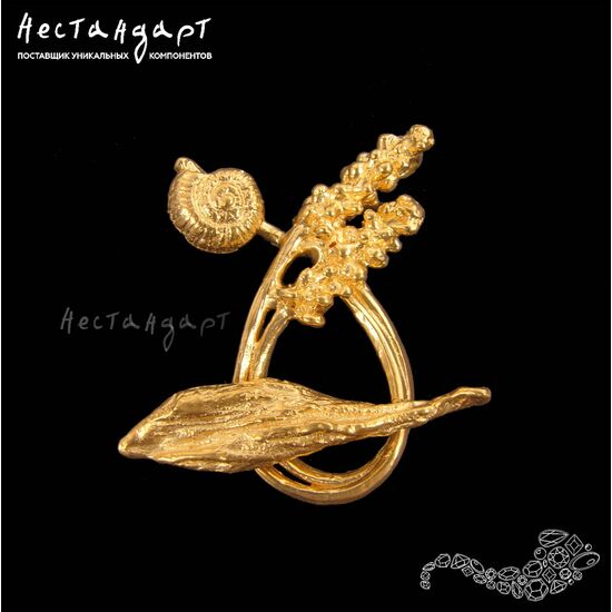 Замок-тогл Grass Gold Plated 35х25 мм