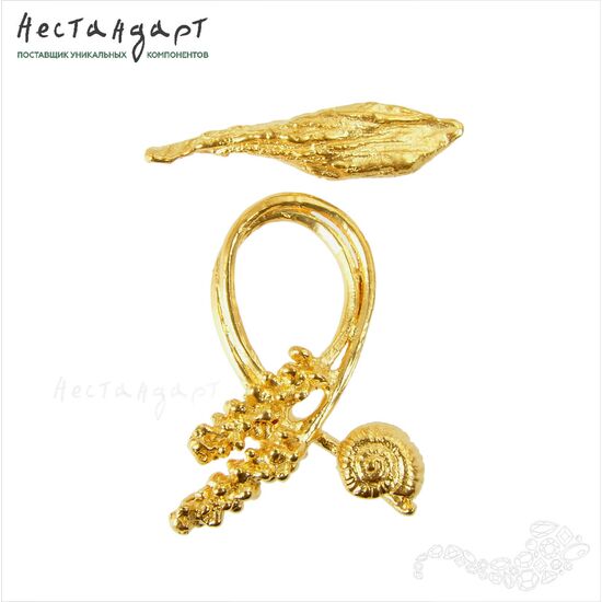 Замок-тогл Grass Gold Plated 35х25 мм, изображение 4