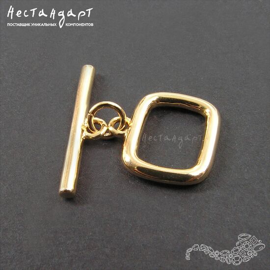 Замок-тогл Jar Gold Plated 14 мм, изображение 2