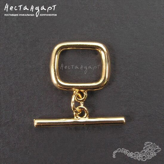 Замок-тогл Jar Gold Plated 14 мм, изображение 4