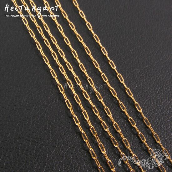 Цепочка фигурная стальная Wispy Gold Stainless Steel 0,8 мм