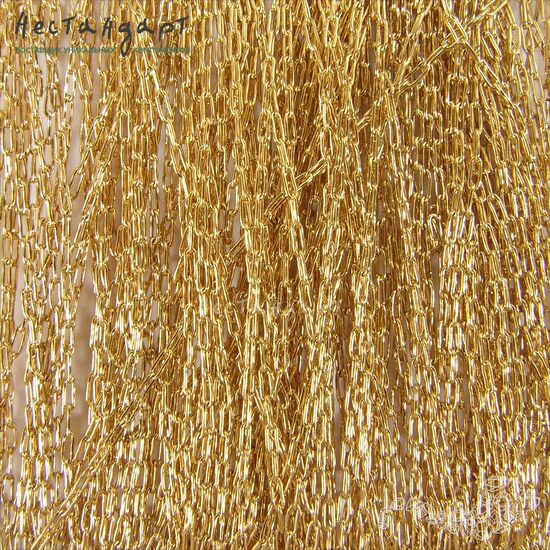 Цепочка фигурная стальная Wispy Gold Stainless Steel 0,8 мм, изображение 3