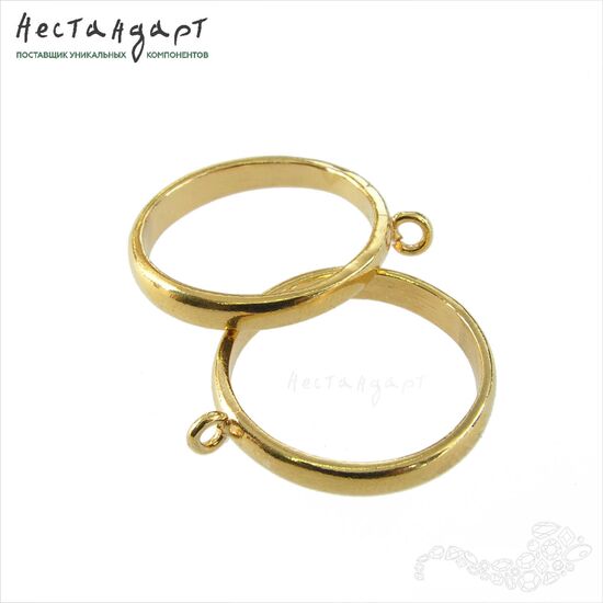 Основа для кольца с петлей Gold Plated (17), изображение 5