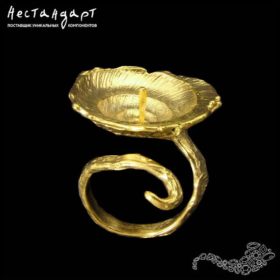 Основа для кольца разъемная Nautilus латунь (17)