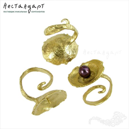 Основа для кольца разъемная Nautilus латунь (17), изображение 3