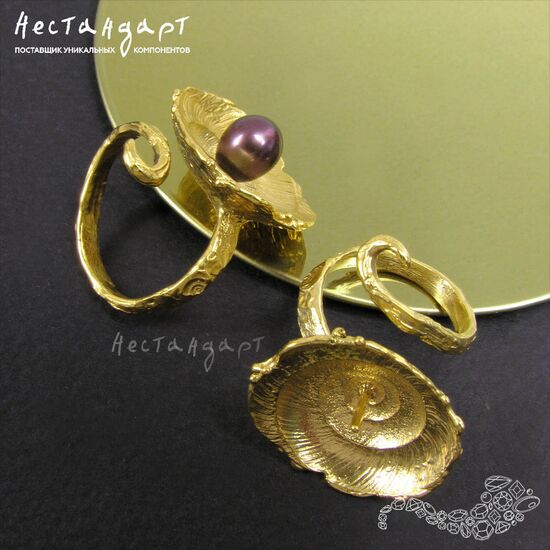 Основа для кольца разъемная Nautilus латунь (17), изображение 5