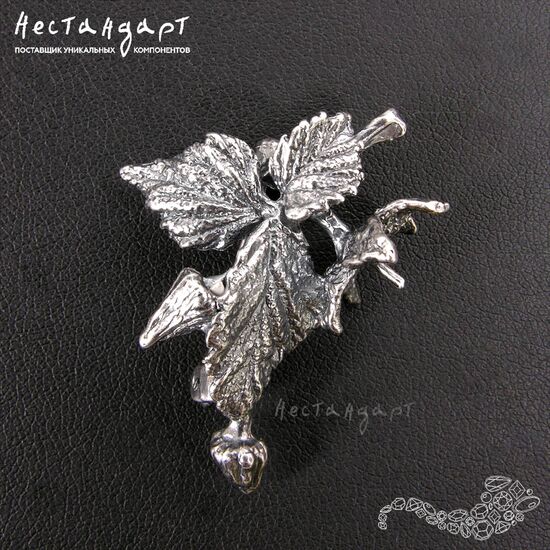 Основа для броши Summer Silver Plated 45х35 мм, изображение 4