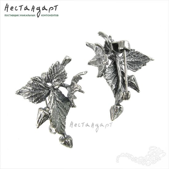 Основа для броши Summer Silver Plated 45х35 мм, изображение 5